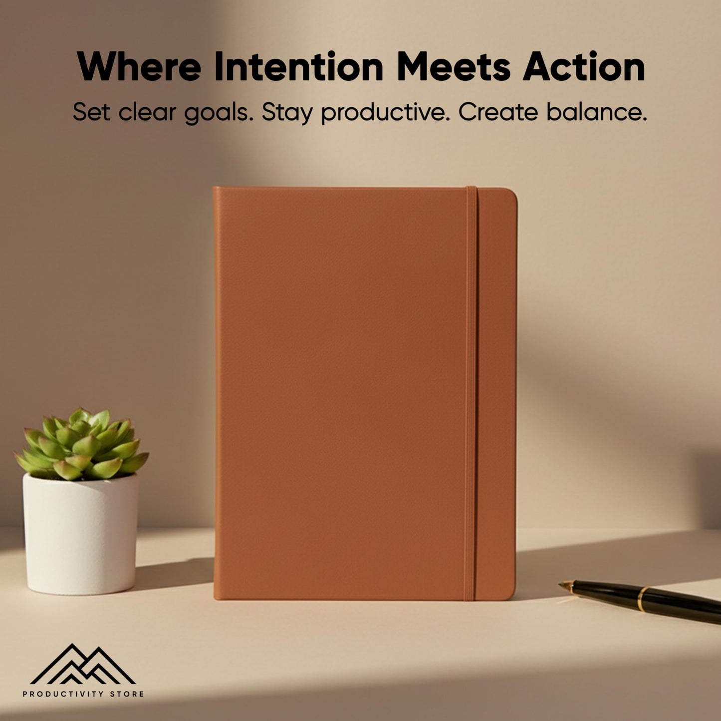 Dated, 2026 Planner, 8.5" x 11" - The Productivity Planner to Achieve Your 2026 Goals - Planner 2026-2027 by PRODUCTIVITY STORE (A4, BROWN)