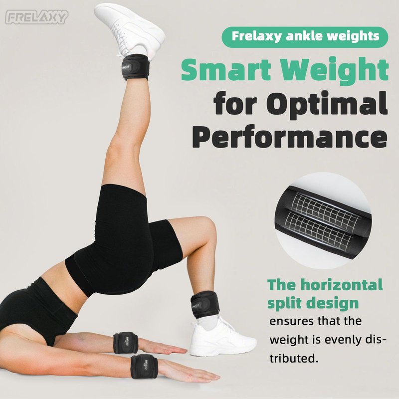 Frelaxy Ankle Weights Sets for Women Men Kids 1lb 2lb 3lb Pairs with Adjustable Straps, Strength weighted for Physical Therapy Running Walking Fitness Gym Workout (Purple, 2 lbs x 2)