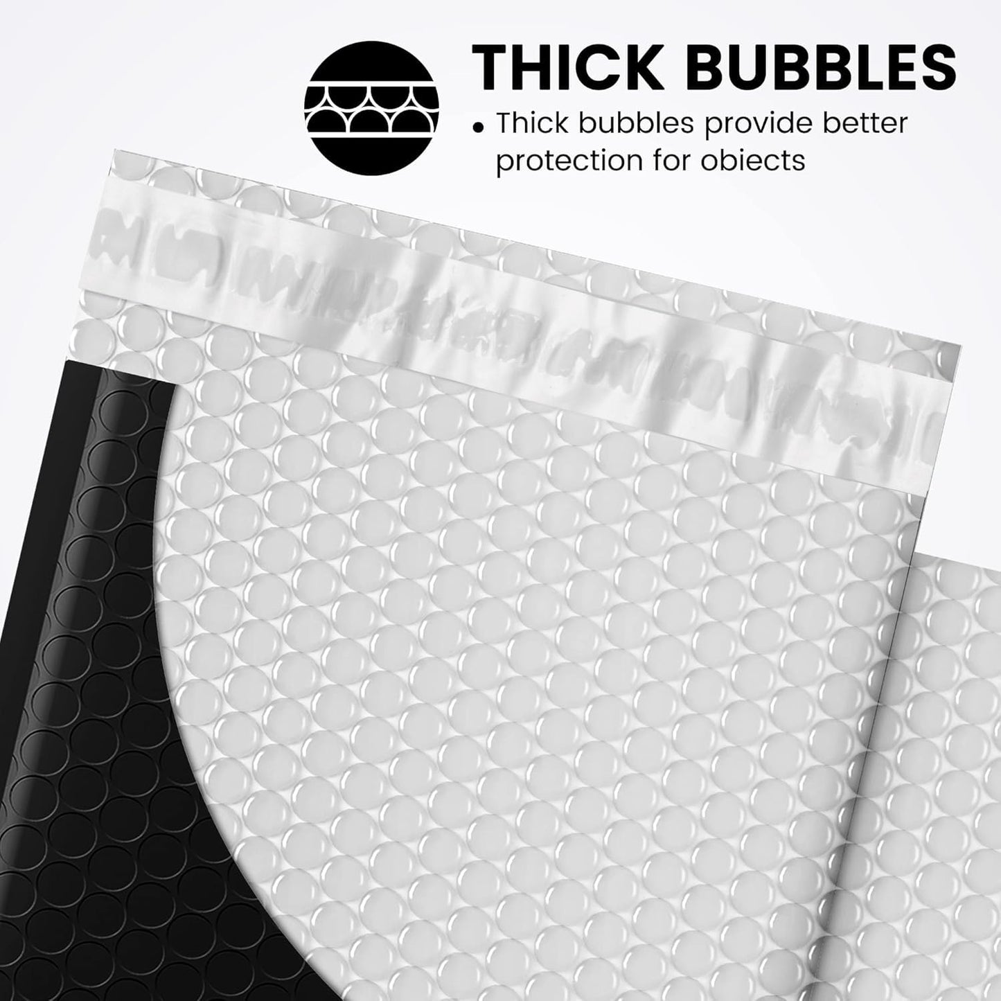 Fuxury Bubble Mailers 6x10“ 600 Pack Black Padded Envelopes Usable Size 6x9" Thick Mailing Envelopes Bubble Padded, Shipping Bags for Mailing,Packaging, Small Business, Boutique, Bulk #0