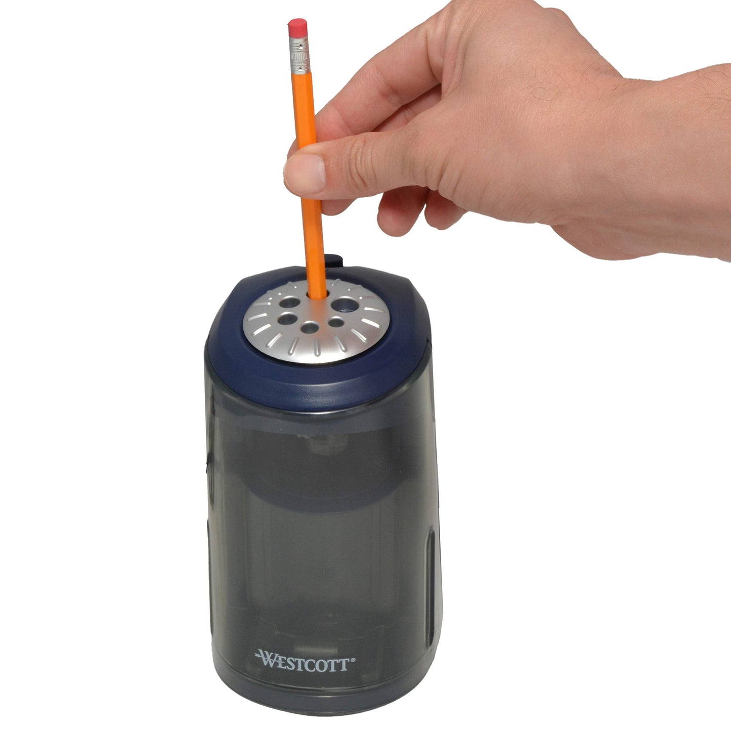 Westcott Heavy Duty School/Classroom Pro Electric Pencil Sharpener, Blue