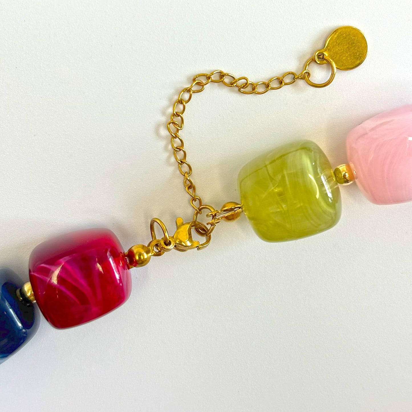 joymiao Beaded Necklaces for Women Trendy Statement Necklace Chunky Big Colorful Beaded Necklace Summer Necklaces Beach Boho Jewelry