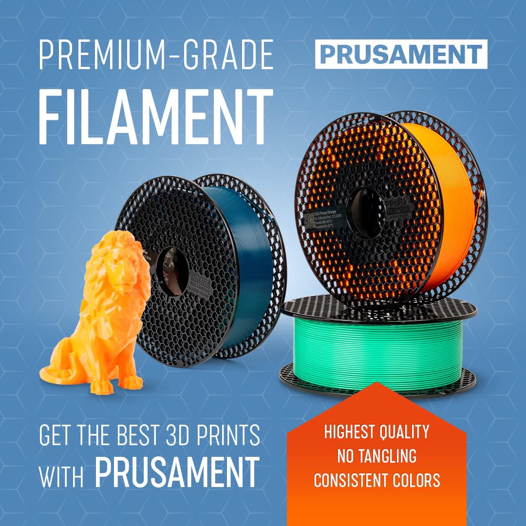 Prusament 3D Printer Premium Filament PLA Gentleman's Grey 1.75mm - 1kg Spool - High Precision ±0.02 mm - Easy to Print - Low Warping - No Tangling - Ideal for Beginners & Professionals