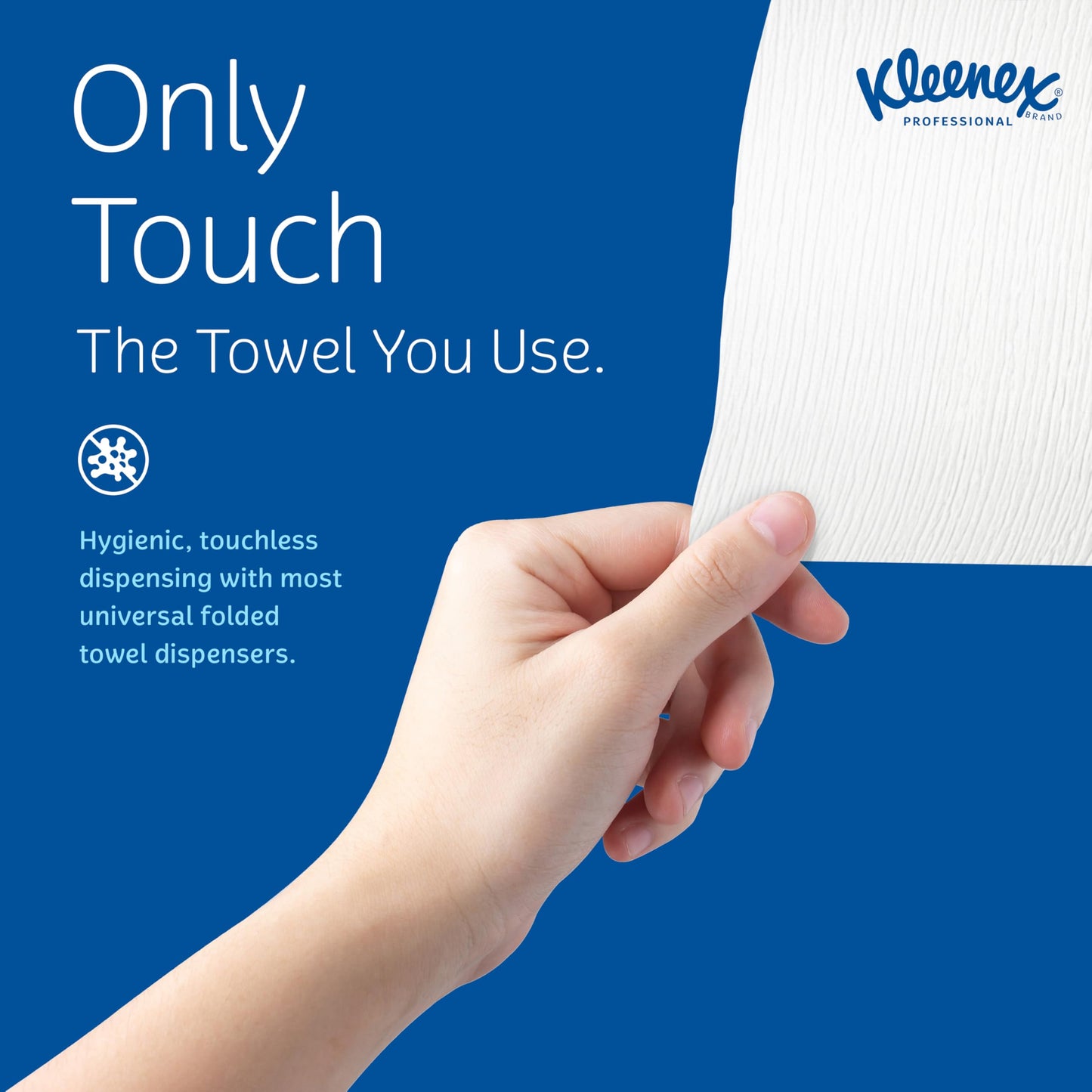 Kleenex Professional Universal C-Fold Folded Paper Towels, Bulk (01500), Absorbent, White (150 Sheets/Pack, 16 Packs/Case, 2,400 Sheet Total)