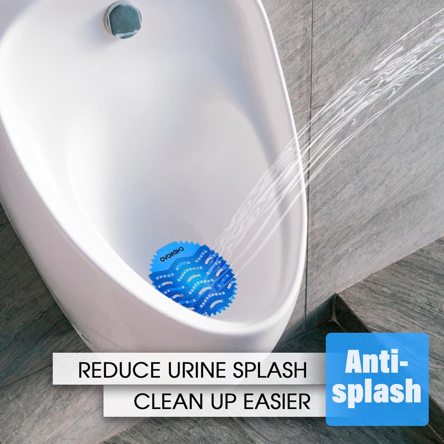 Urinal Screen Deodorizer,36 Pack Urinal Cakes Bulk Scented Anti-Splash Urinal Mats Deodorizer Fresh Pads for Toilet,Bathroom,Restaurants,Offices,Schools,Hotels(Ocean Breeze/Lemon/Orange)