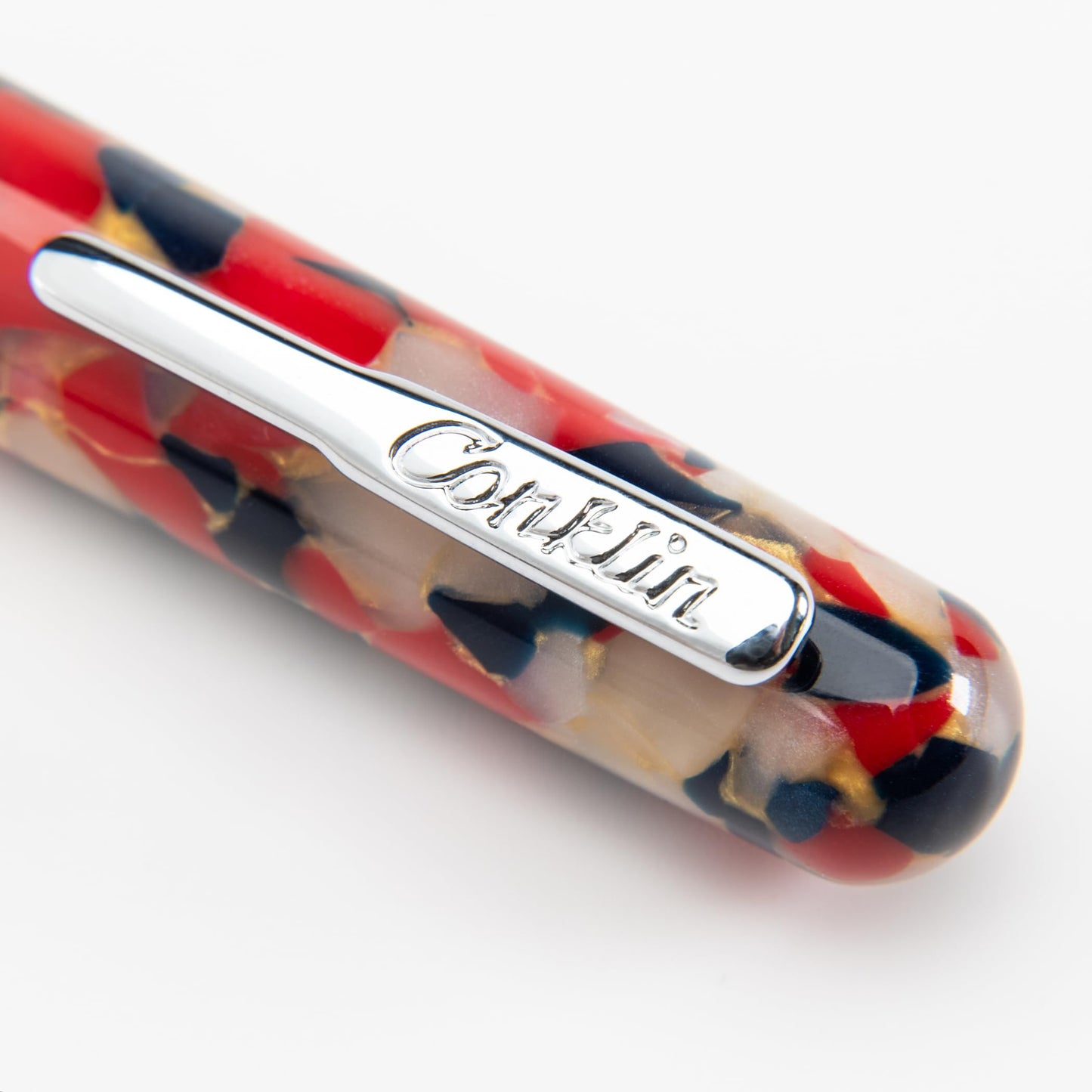 Conklin All American Fountain Pen Old Glory Special Edition – Medium Nib with Free 15ml Conklin Black Ink Bottle – Patriotic Luxury Writing Pen Gift for Collectors and Professionals
