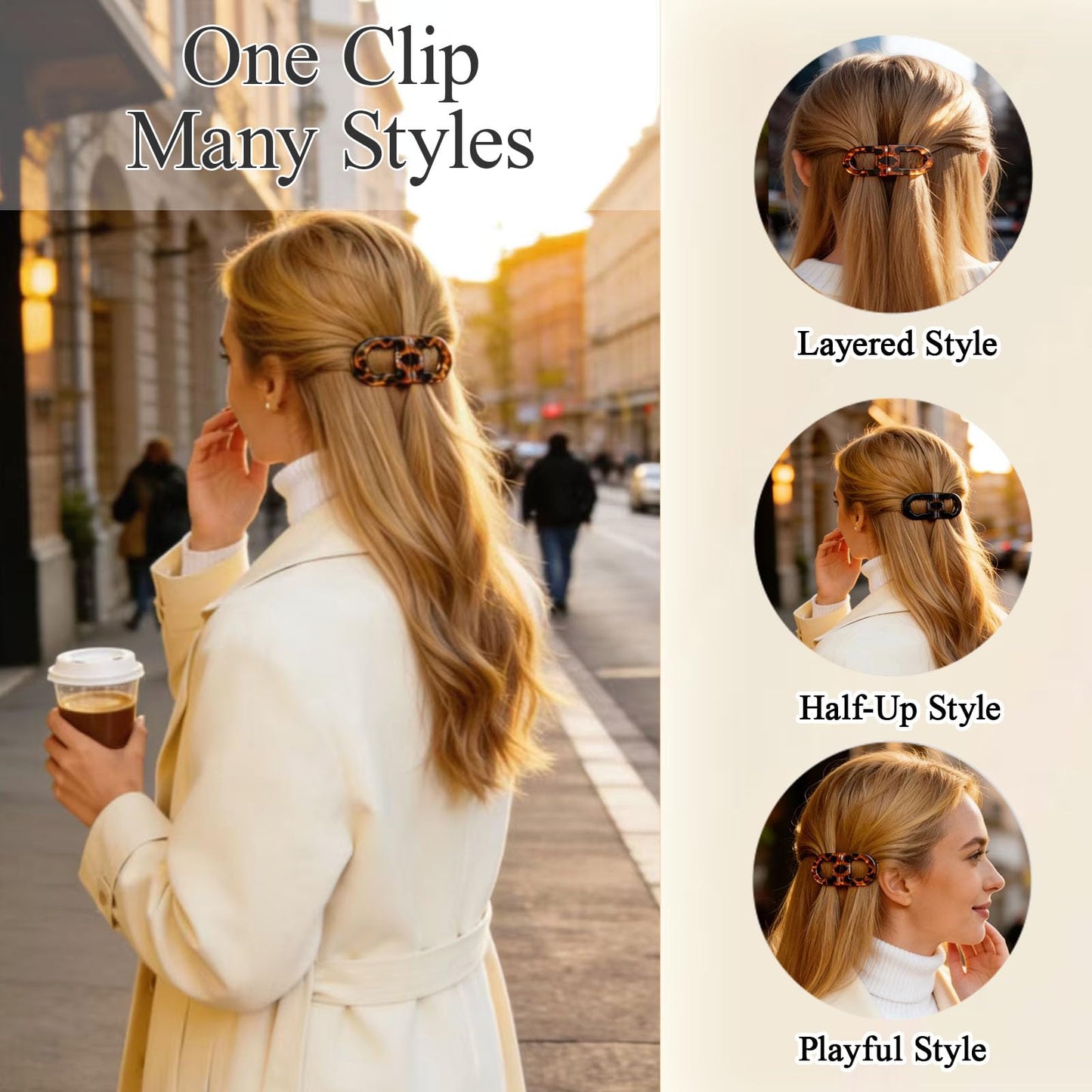 Magnetic Hair Clips,Mini Flat Claw Clips for Women - Lightweight with Firm Hold and Creaseless No Crease for Daily Office