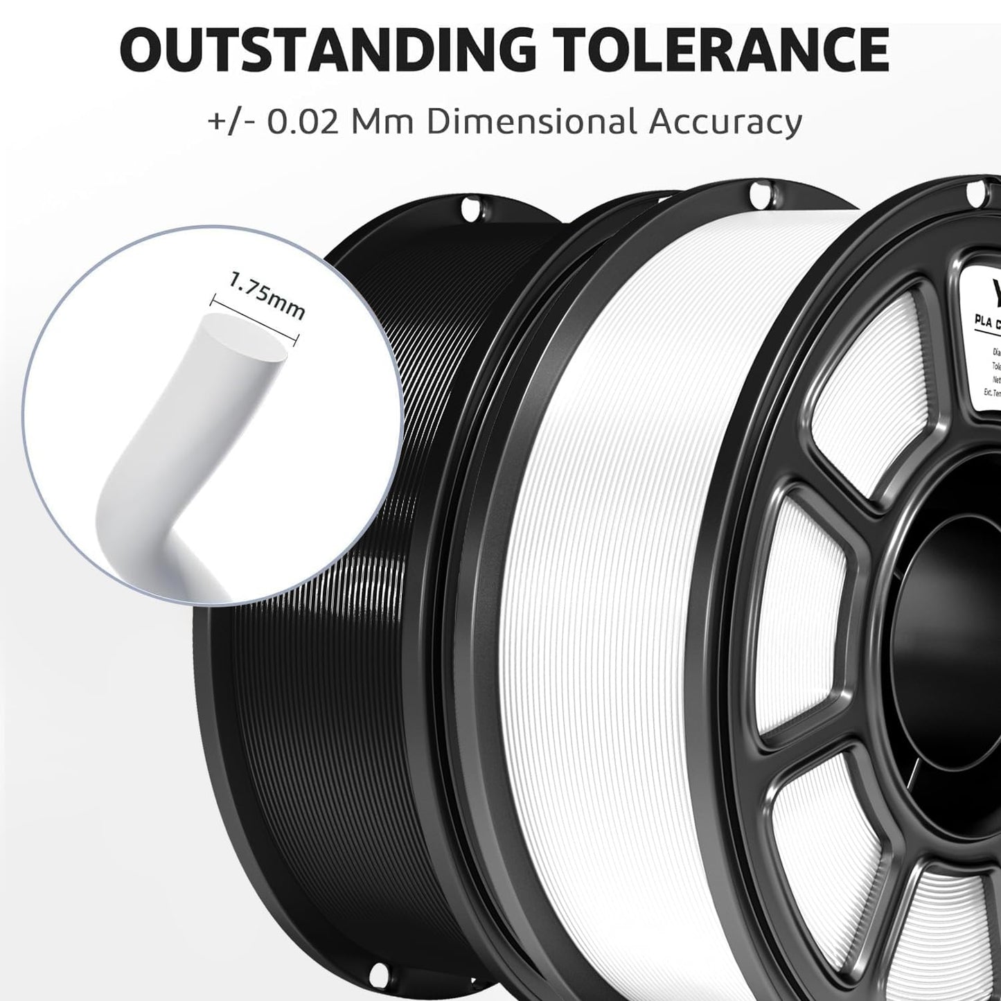 YUGMCOCE Silk PLA Filament 1.75mm,3D Printer Filament with a Metallic Glossy Finish, Dimensional Accuracy +/- 0.02 mm, 1kg Spool(2.2lbs) Fits for Most FDM 3D (A-Silk White Pla)