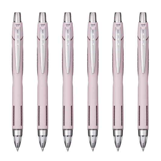 Uni-Ball Jetstream RT Ballpoint Pen, Fine Point (0.7mm), Lavender Barrel, Black Ink. 6 Pens