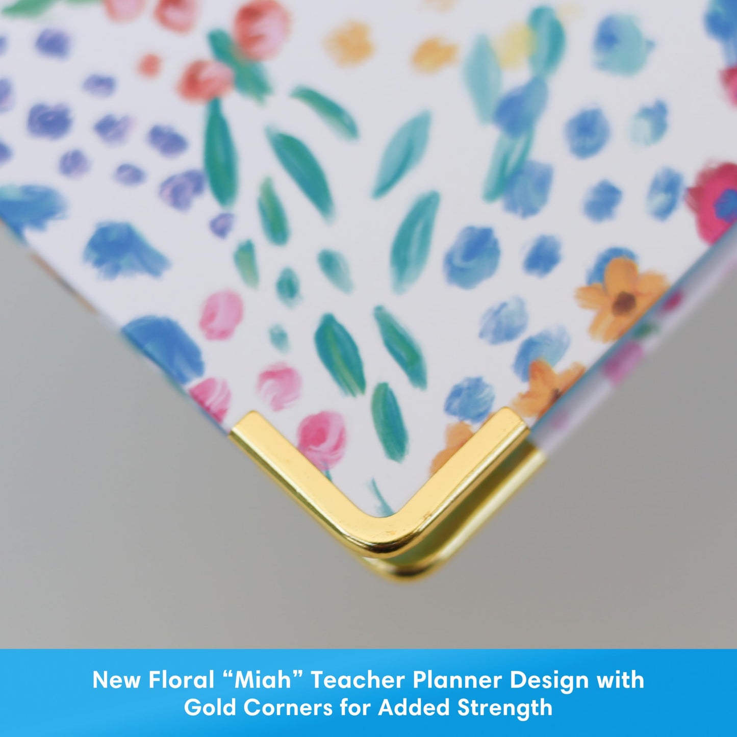 Blue Sky 2026-2027 Weekly and Monthly Academic Year Teacher Lesson Planner Calendar With Clipboard, July 2026 - June 2027, 8.5" x 11", Hard Cover, Wirebound, Laminated Tabs, Miah