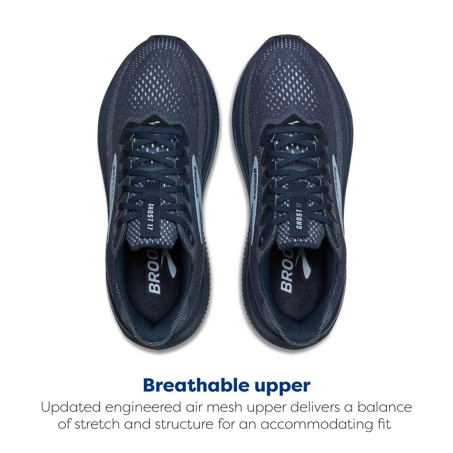 Brooks Women’s Ghost 17 Neutral Running Shoe - Spellbound/Skyway - 7 Medium