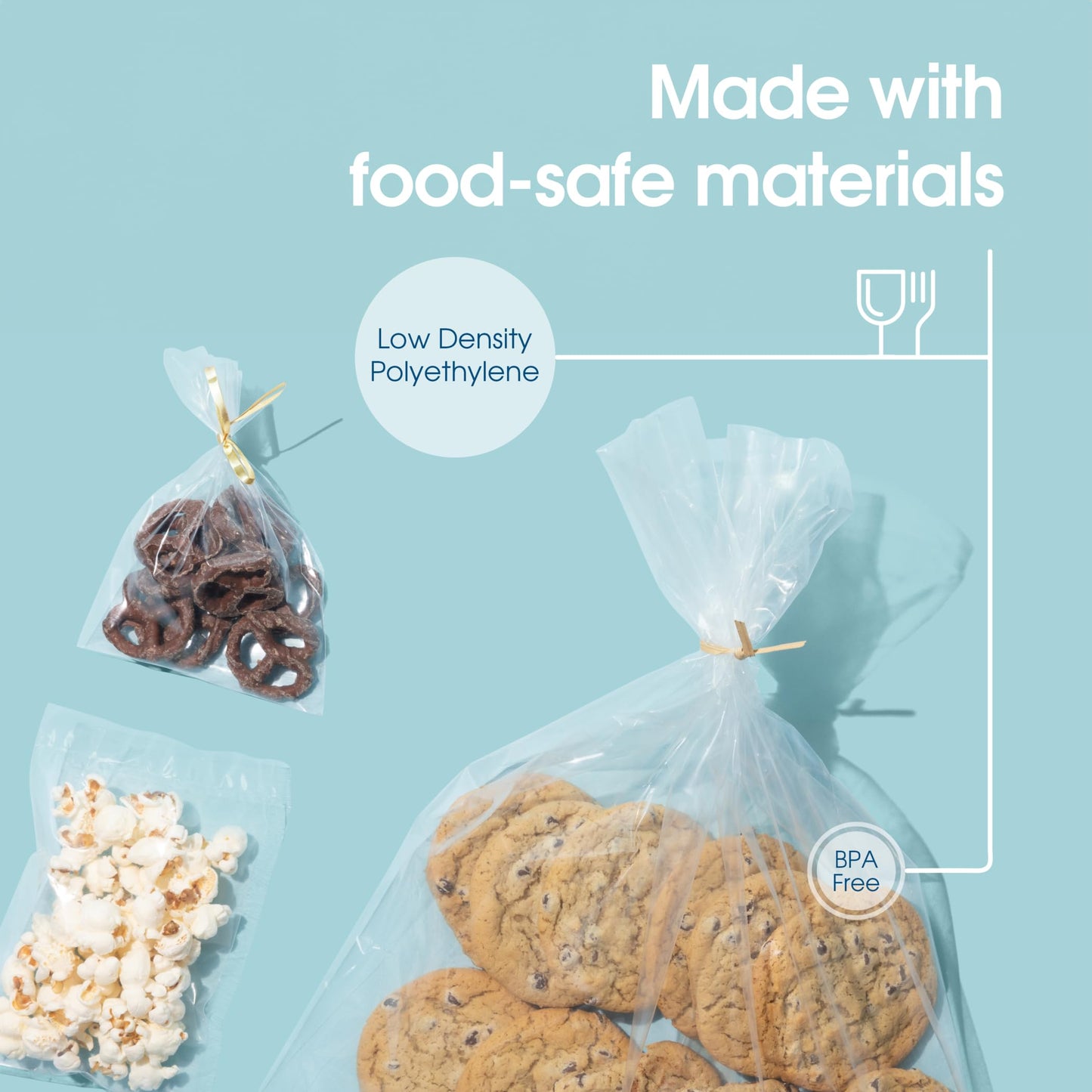 18" X 24" Open-End Flat Clear Poly Bags (100 Count) - 1.1 Mil Clear Plastic Bags for Packaging, Shipping, Storage - No Adhesive Strip - Spartan Industrial