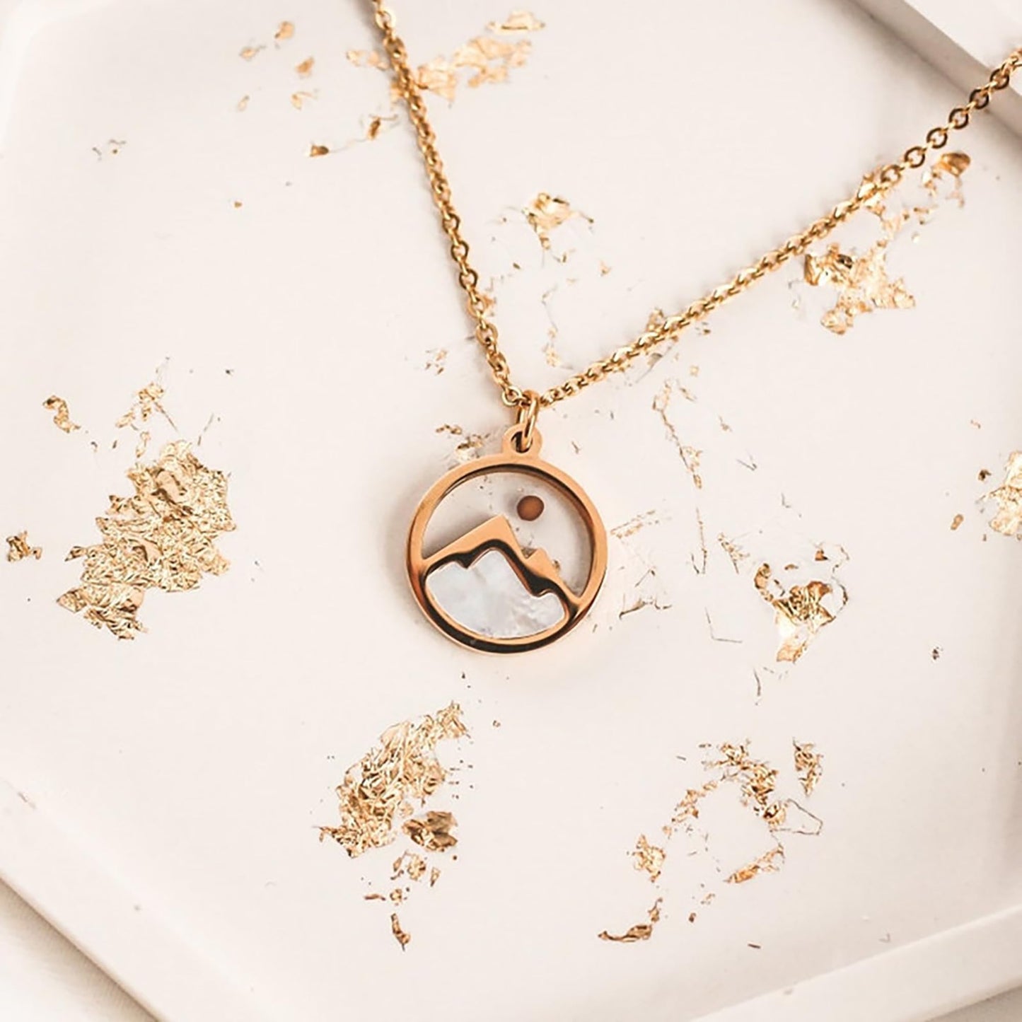 VLIEGEN Mustard Seed Necklace - Stainless Steel Faith Mountain Jewelry for Women & Men styleB