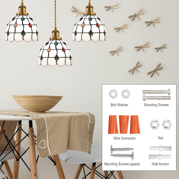Industrial Mini Pendant Light Kit, E26 Socket Pendant Hanging Light, Hemp Rope Vintage Hanging Pendant Light Cord, Adjustable Pendant Lights Ceiling Mount Kitchen Island Farmhouse