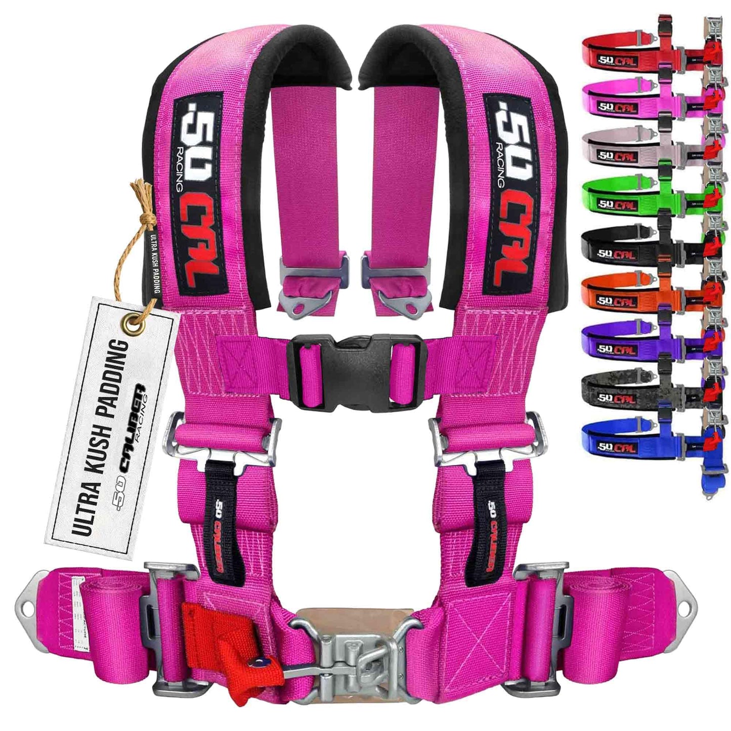 1pc 4 Point Harness for Bucket Seat, Push Release, 10 Color Options, Racing Harness, Race Car, Off Road, UTV, RZR [6008A2]