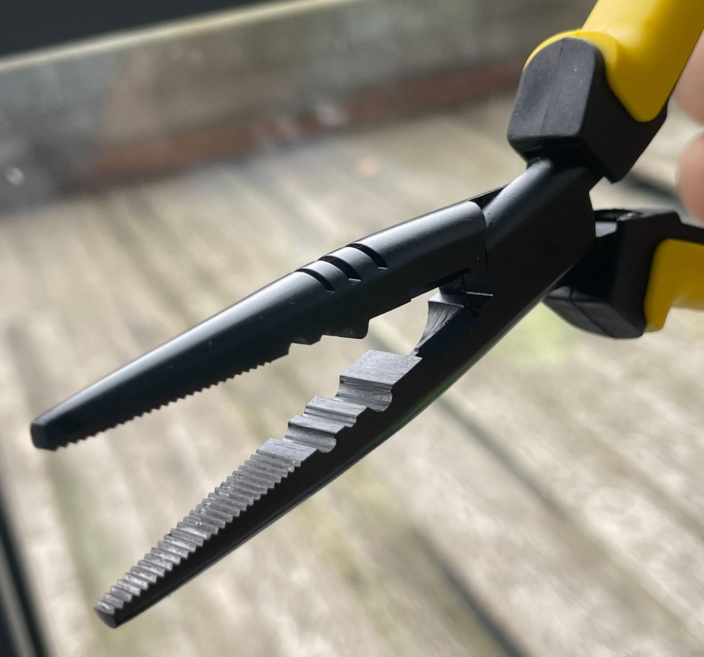 Hanpex-7 inch Fishing Pliers with Anti-rust Teflon coated, Freshwater/Saltwater Fishing Tools, Comfort Grip Handles Fishing Gear Idea for Fishing Trip