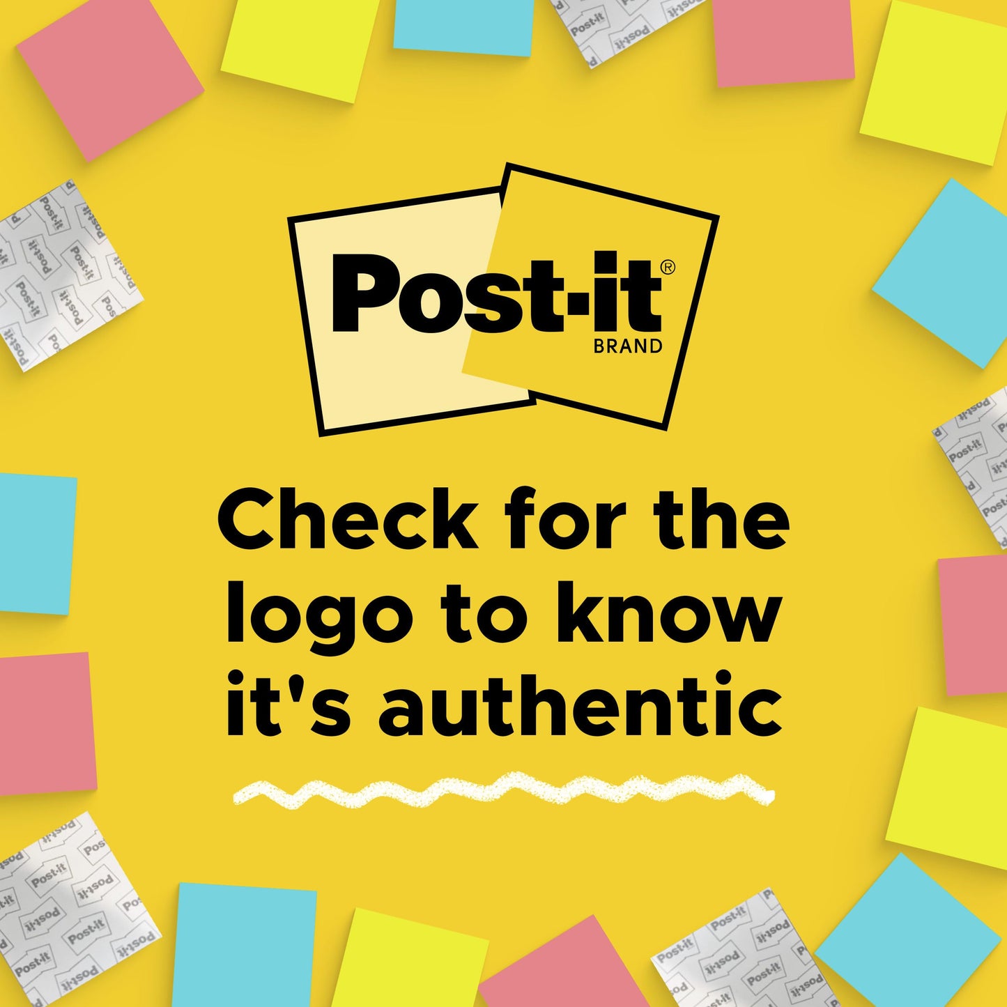 Post-it Notes, 3 in x 3 in, 18 Sticky Notes Pads, 100 Sheets per Pad, The Iconic Canary Yellow Note, School Supplies and Oﬃce Products