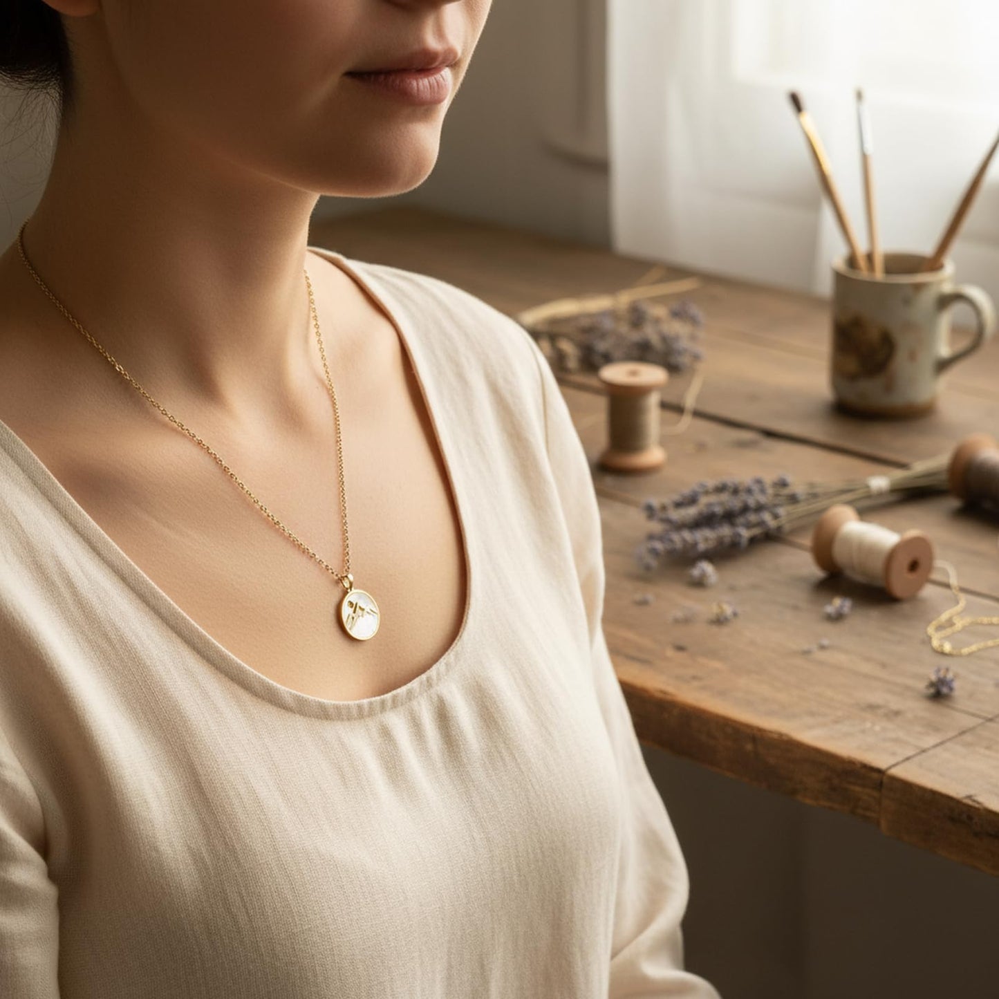 VLIEGEN Mustard Seed Necklace - Stainless Steel Faith Mountain Jewelry for Women & Men styleS