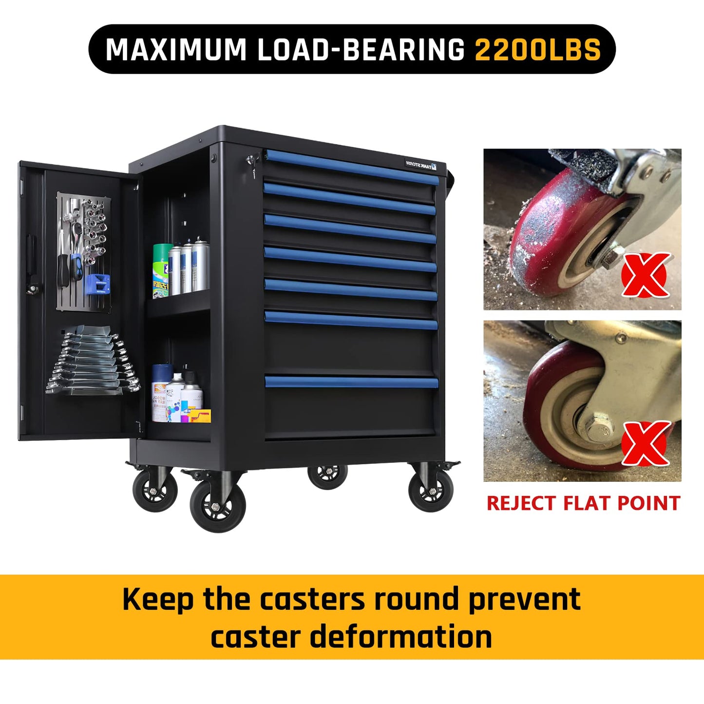 Apllamo 4" Casters Set of 4 ，4 Heavy Duty Quiet Casters, Max Load 22000LBS. Suitable to do Soft Wheels for cart ，Caster Wheels Glide Quietly and Protect The Floor, casters Set of 4 Heavy Duty.