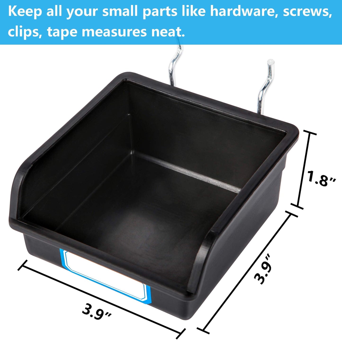 FRIMOONY Pegboard Hooks, with Bins, Peg Locks, for Organizing Various Tools, 204 PCS, 80 of Which are Locks