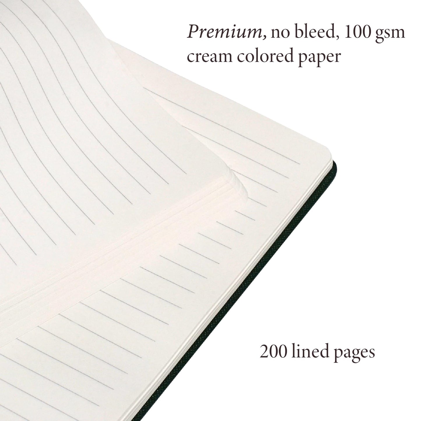ANECDOTE. Lined Journal Notebook, 192 Pages, A5 size: 8.3" x 5.4", Thick 100 GSM Paper, Ruled, Hardcover. Journal for Women and Men, Perfect Notebook for School, Work and Travel (Evergreen)