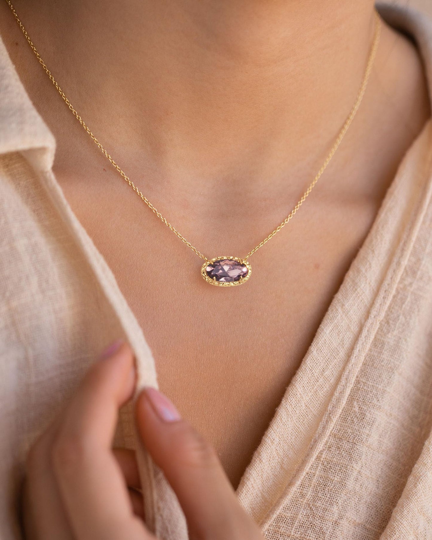 TLY Gold Necklace for Women 14k Gold Plated Dainty Gemstone Pendant Necklace Red Rose Quartz Black Emerald Green Blue Prom Choker Necklace Birthday Wedding Bridesmaid Necklace Mothers Day Jewelry gifts