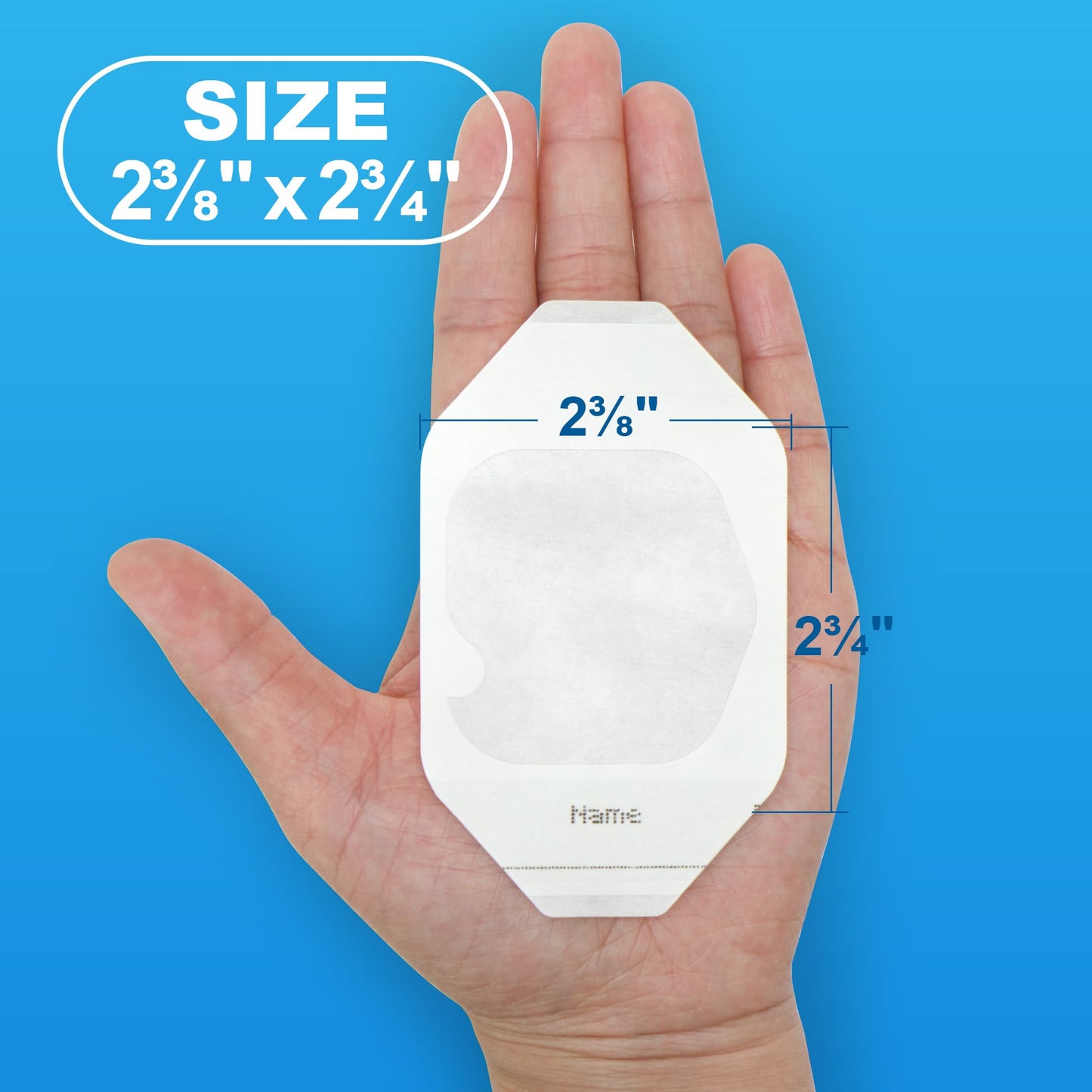 LotFancy Transparent Film Dressing, 2.37" x 2.75", 110PCS, Waterproof Wound Cover, Sterile Adhesive Clear Bandage for Tattoo Aftercare, IV Catheters, Post-Surgical Showering, Medical Devices
