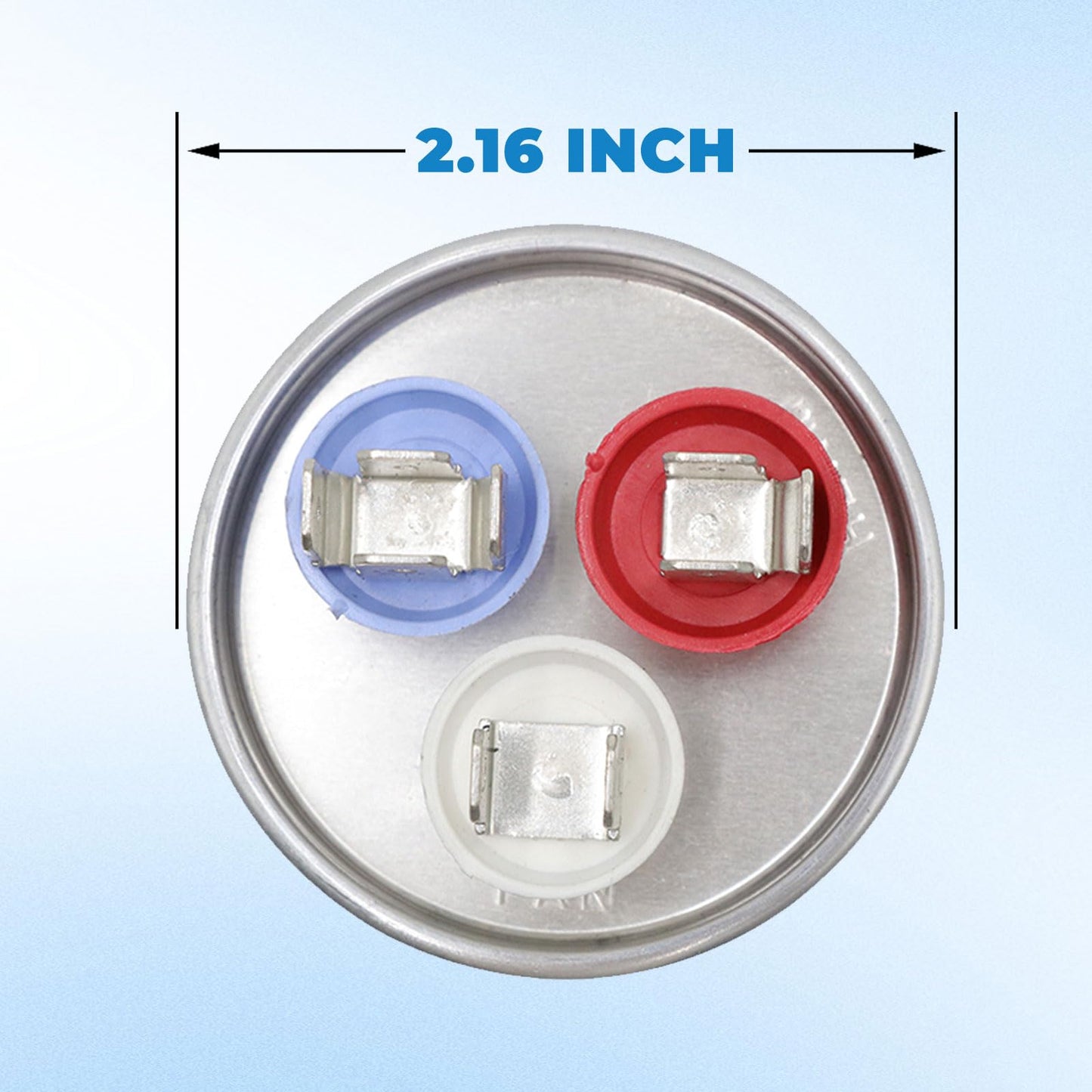80/7.5 uF 80+7.5 MFD ±5% 370V or 440V Dual Run Start ac Capacitor for ac 80 7.5 CBB65r CBB65b and 370 440 vac Air Conditioner Capacitor for Motor Start or Heat Pump, Condenser, Pool Pump
