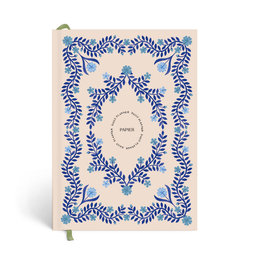 Papier Italian Summer Daily Planner - Hardback Vintage Design | Track Habits, Thoughts, To-Dos & Priorities | Motivational Gift