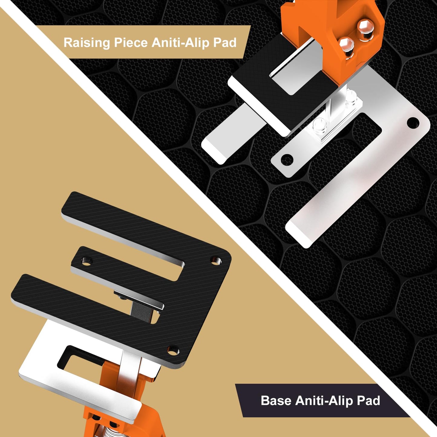 [Upgrade] Labor Saving Arm Jack 2 Pack,15.5 Inch Stainless Steel Furniture Lifts with Handbag,Hand Furniture Jack Lifter Tool for Installing Cabinets,Flooring&Windows,Load 440LBS