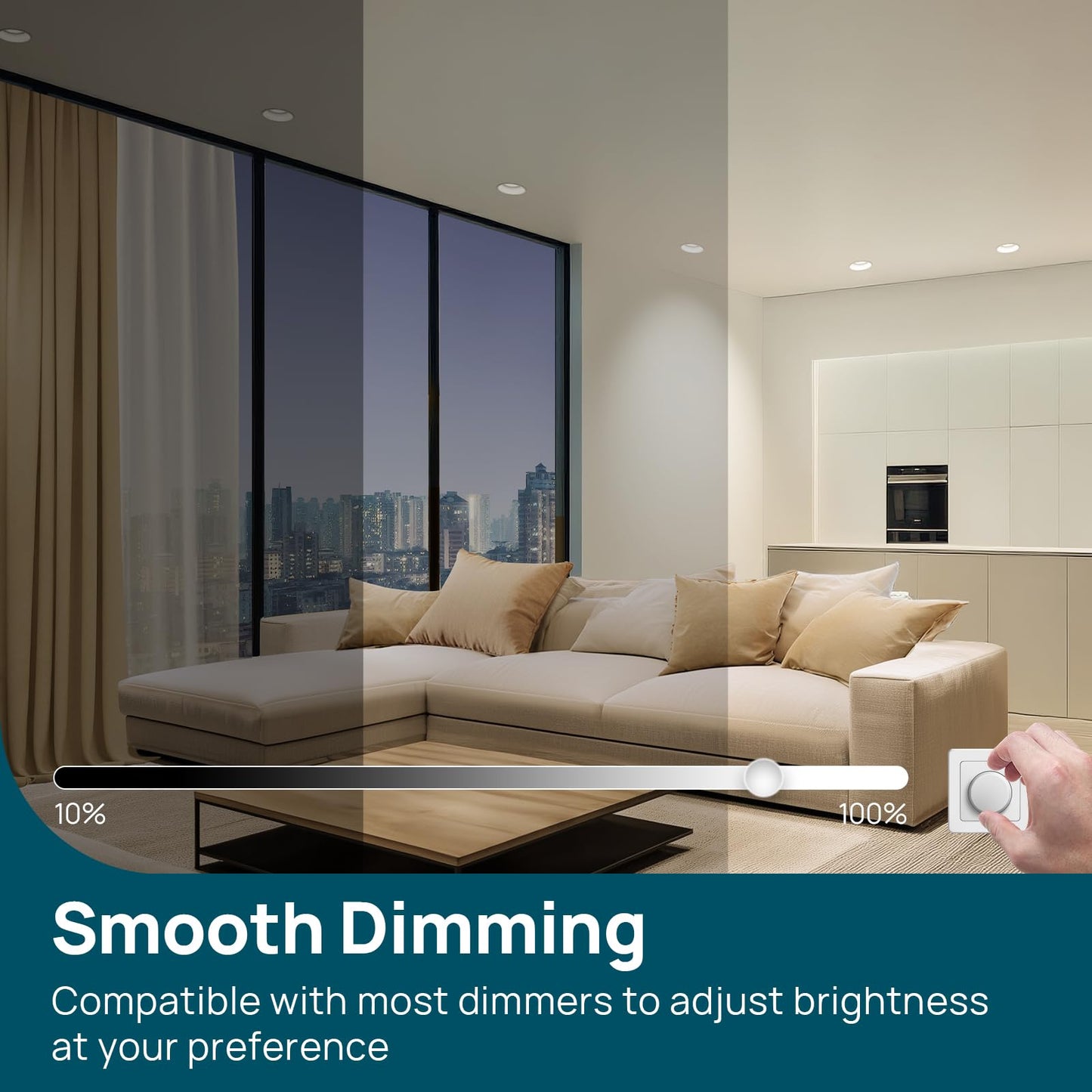 Linkind BR30 LED Flood Light Bulbs Indoor, 65W Equivalent Dimmable LED Recessed Bulbs, 10W 850 Lumens, 4000K Cool White E26, UL FCC Certified, Recessed Can Light Bulb for Bedroom Bathroom, 12 Packs