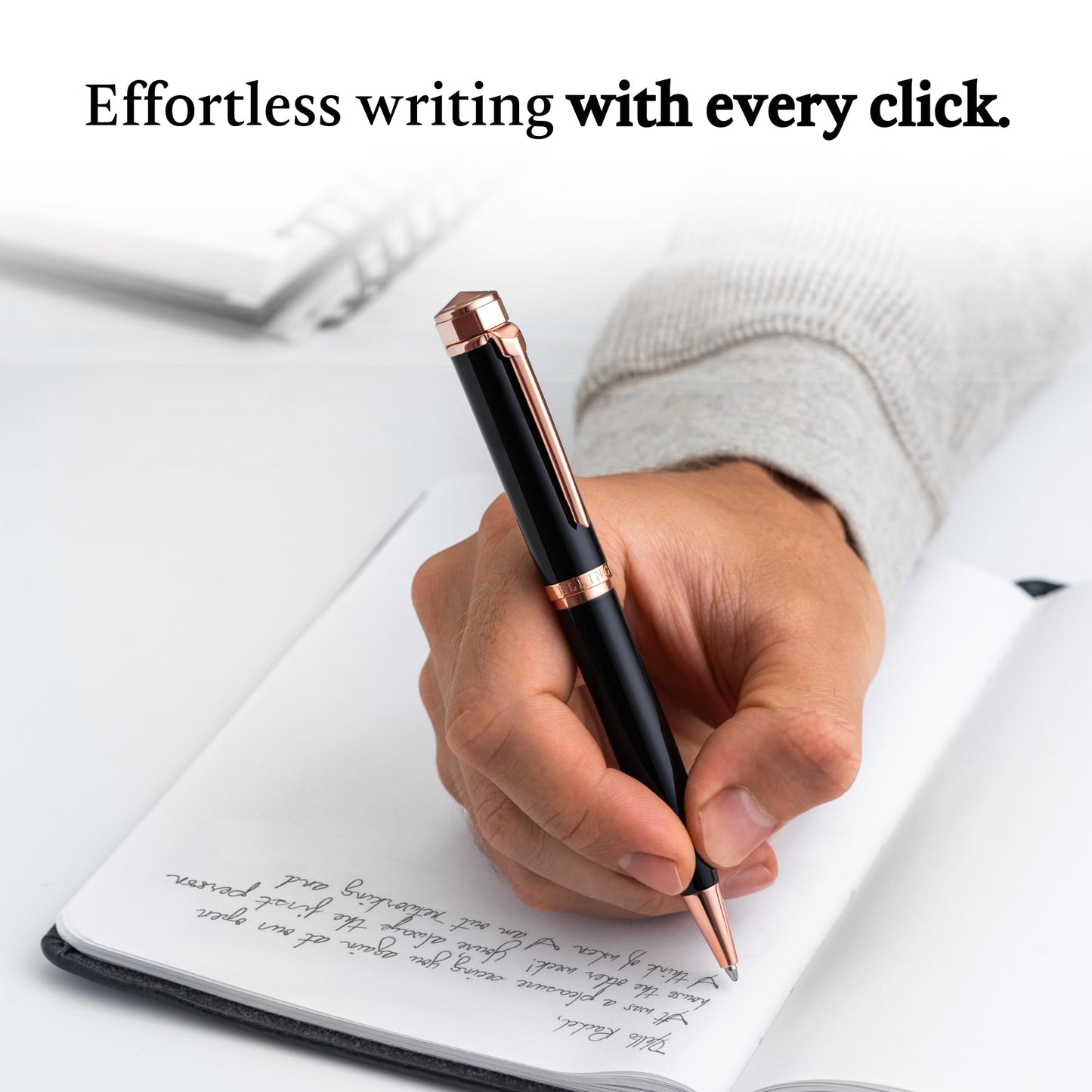 Ellington Pens Luxury Ballpoint Pen – Premium Quality, Smooth Writing Experience, Elegant Design, Includes 2 Ink Refills (Black & Blue) – Ideal for Professionals and Gift Giving