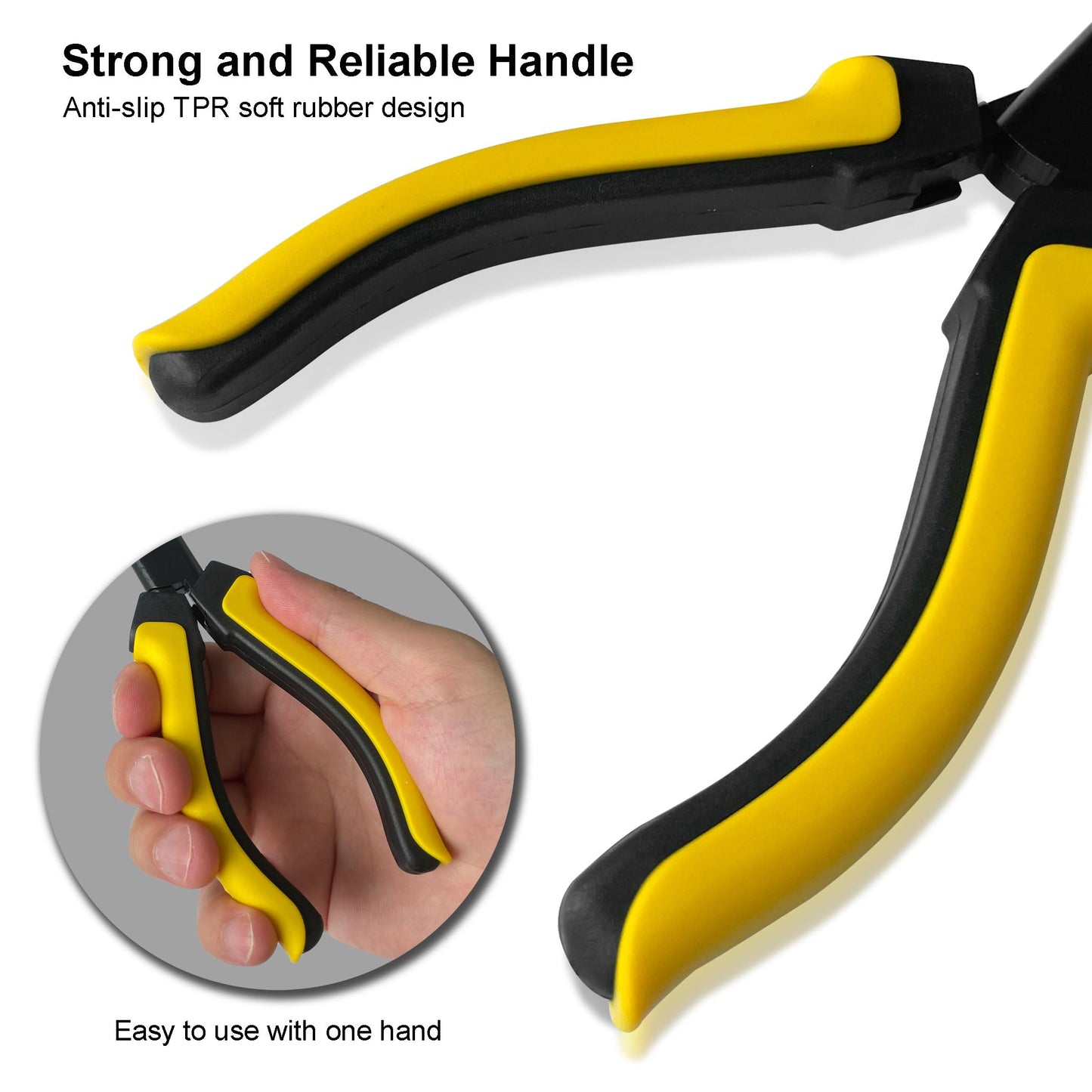 Hanpex-7 inch Fishing Pliers with Anti-rust Teflon coated, Freshwater/Saltwater Fishing Tools, Comfort Grip Handles Fishing Gear Idea for Fishing Trip