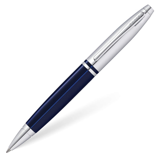 Cross Calais Chrome/Blue Ballpoint Pen