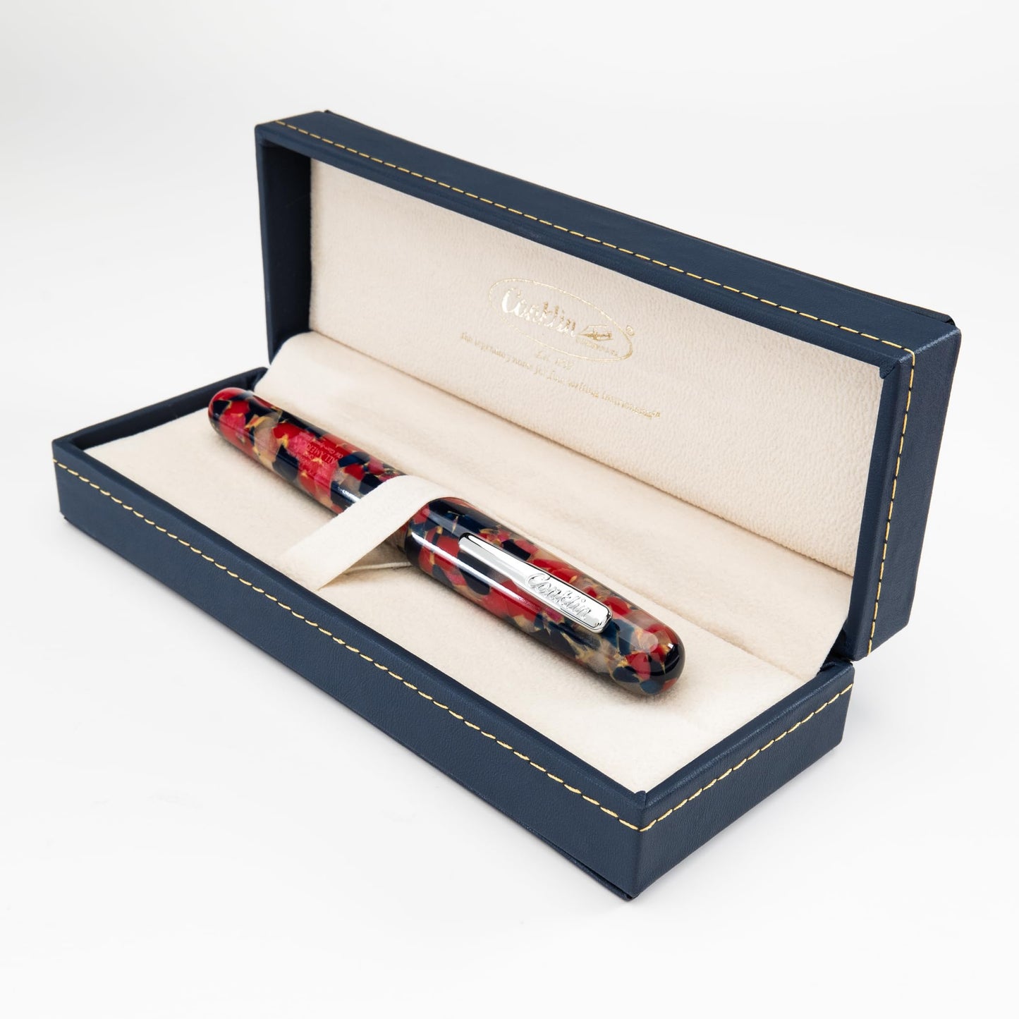 Conklin All American Fountain Pen Old Glory Special Edition – Medium Nib with Free 15ml Conklin Black Ink Bottle – Patriotic Luxury Writing Pen Gift for Collectors and Professionals