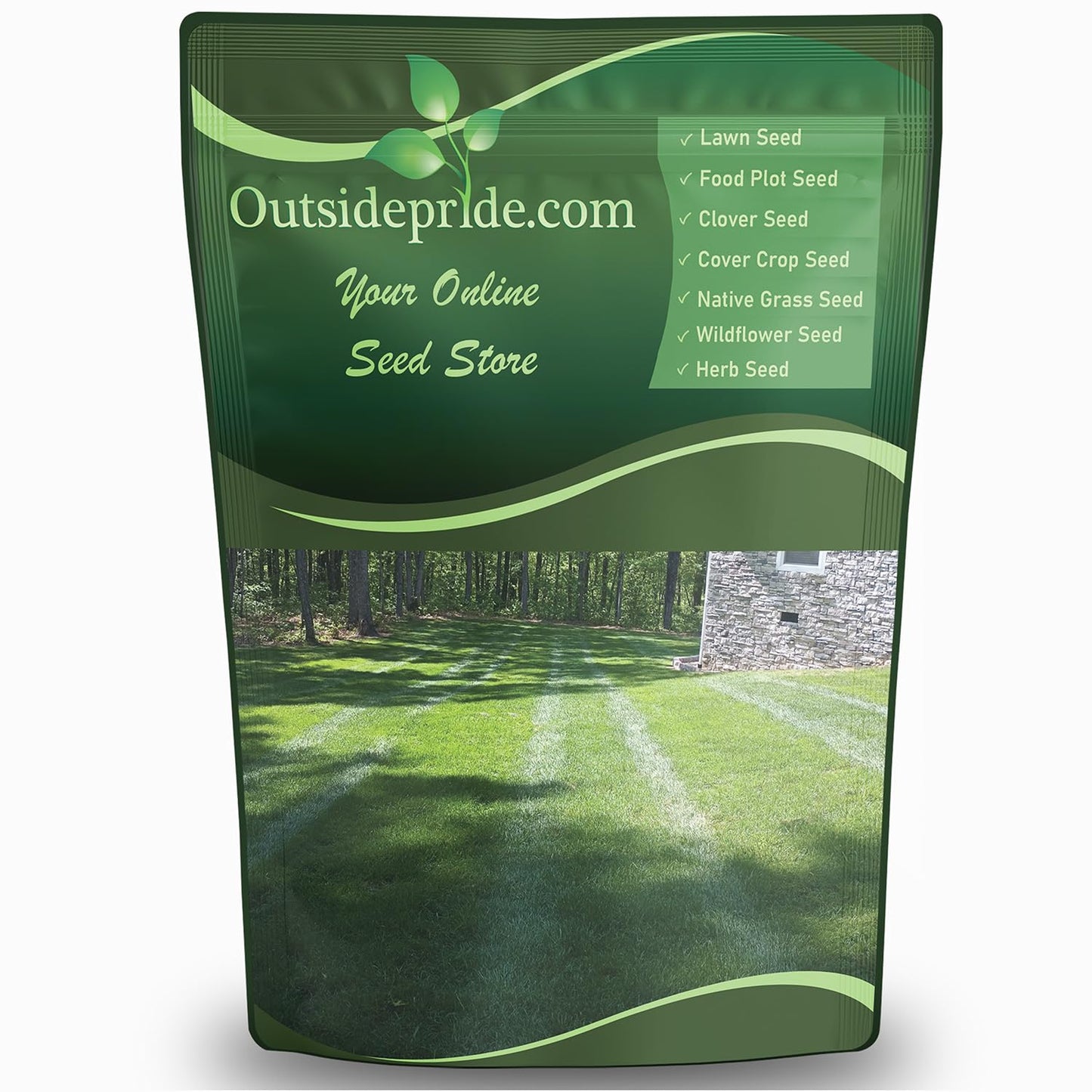 Outsidepride SPF-30 Hybrid Bluegrass Seeds - 25 lbs. Heat & Drought Tolerant, Texas Bluegrass & Kentucky Bluegrass Seed Mix for Challenging Climates, OptiGrowth Coated for Better Establishment