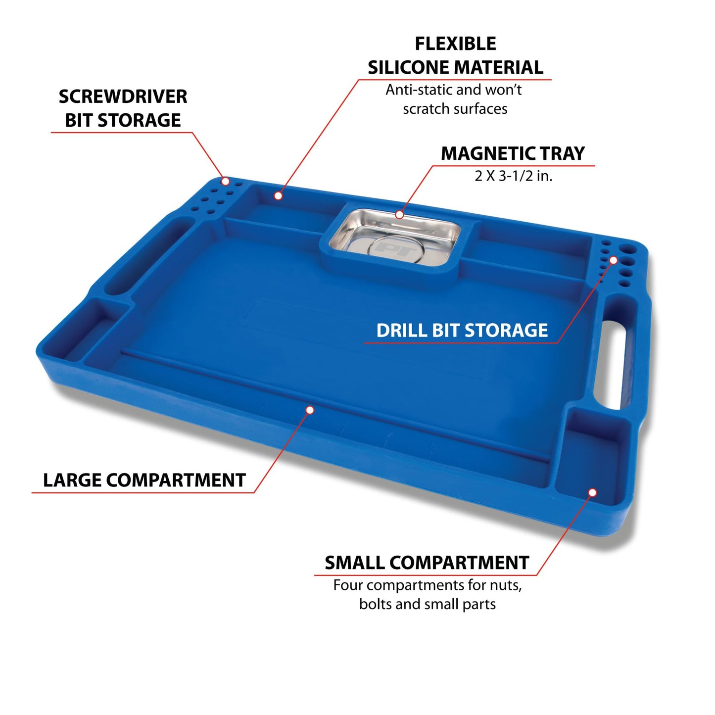 Performance Tool W1294 Fender Buddy Flexible Tray - Portable and Durable Fender Cover for Auto Repair and Maintenance Jobs