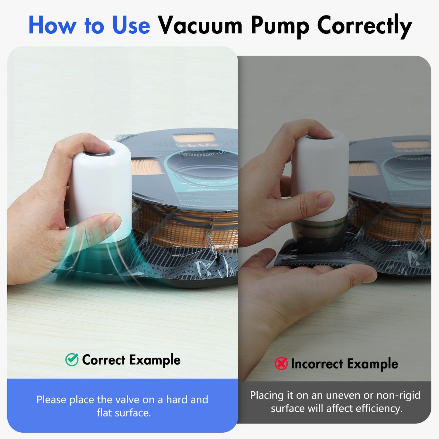 Hifree 20 Pcs 3D Filament Vacuum Storage Bags Kit with 5 Sealing Clip, PA/DP/PC/PLA/ABS/TPU/ASA/PETG Lightproof Dustproof Humidity Resistant Reusable Vacuum Storage Seal Bag (12.6" X 13.4")