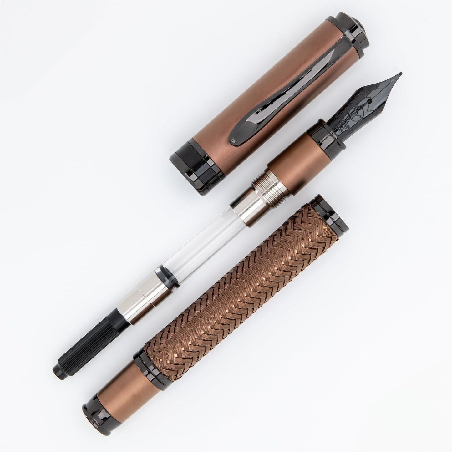 Monteverde Innova Formula M Fountain Pen, Bronze - Medium Nib, Premium PVD Coated Pen, Refillable, JoWo Stainless Steel Nib, Luxury Gift Box