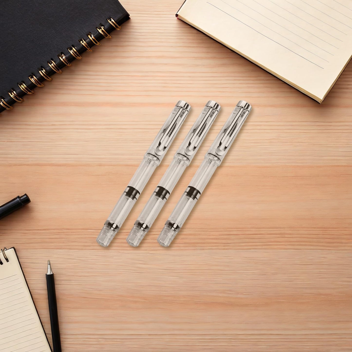 NUOBESTY Refillable Fountain Brush Pen Soft Bristle Calligraphy Pen Smooth Writing Ink Brush for Watercolor Painting Drawing 5.51 Inch