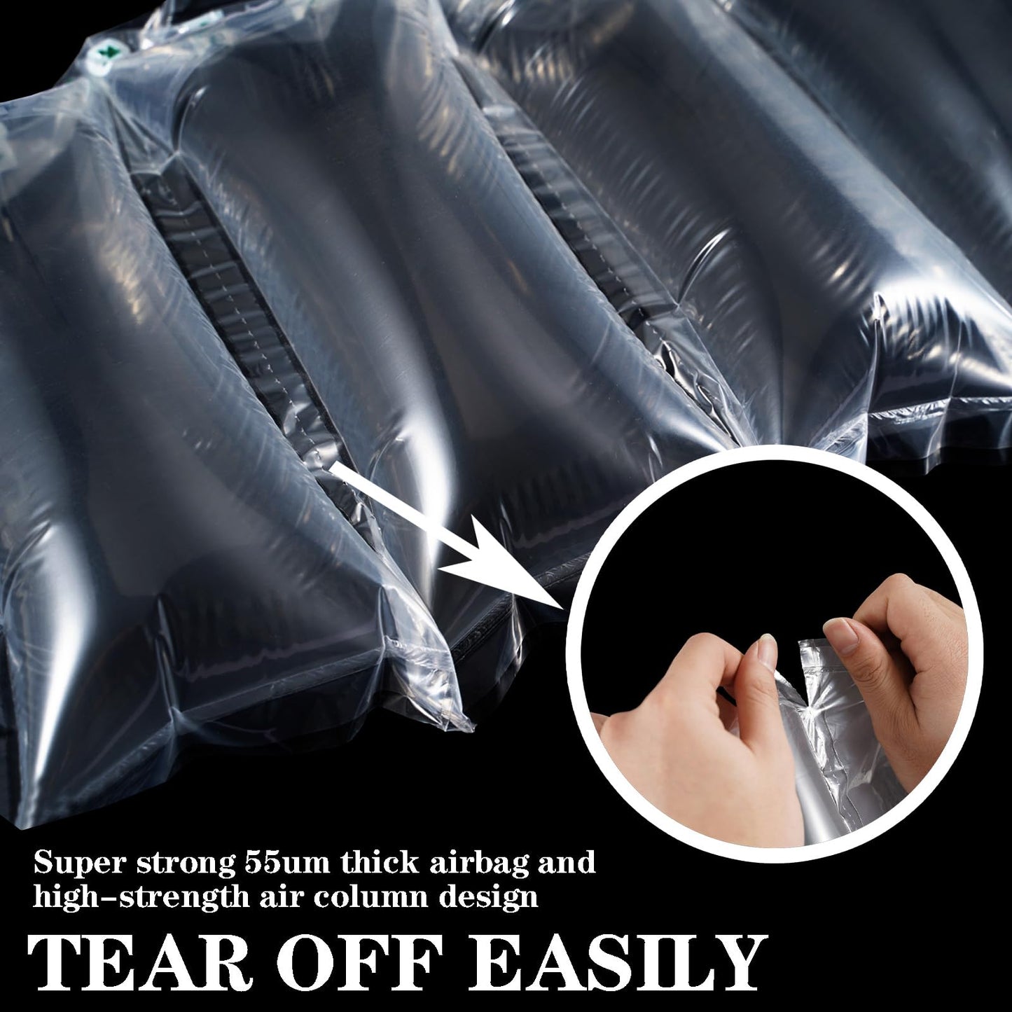 400 Count Packing Air Pillows for Shipping Supplies Box Filler Alternative to Packing Peanuts for Size 4.72" x 9.84"，Suitable for small transport companies