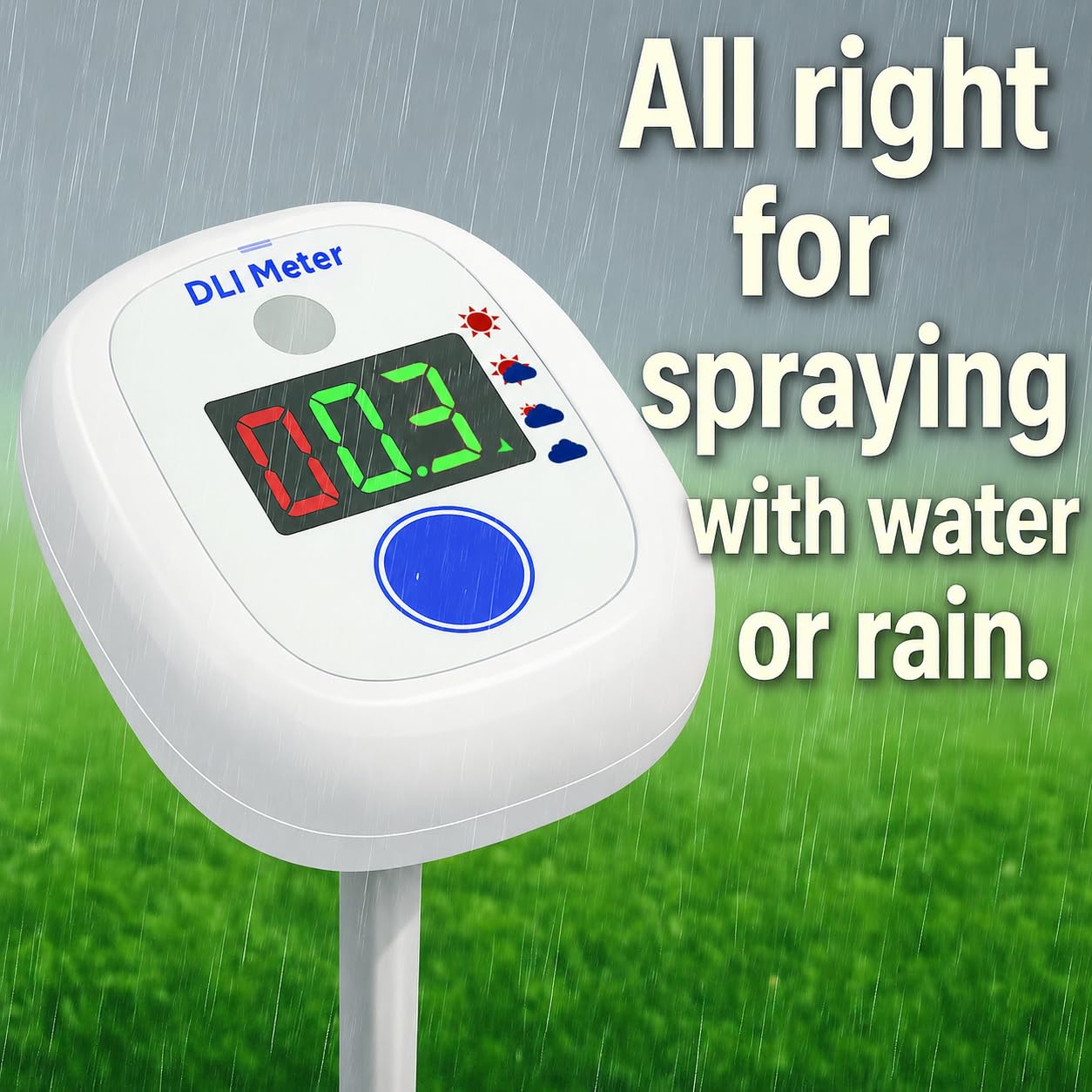EVO-20 DLI Light Meter – Smart Sunlight Classifier for Garden & Landscape Use | Identifies Full Sun, Partial Sun, Partial Shade & Shade Based on Daily Light Integral, 10 Days of DLI History