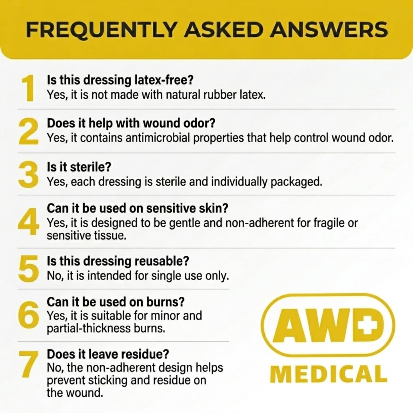 AWD Medical 4"x4" Xeroform Petrolatum Dressing, Non-Adherent Sterile Mesh Gauze for Burns, Skin Grafts, Surgical Wounds & Lacerations, Individually Wrapped (25 Count)