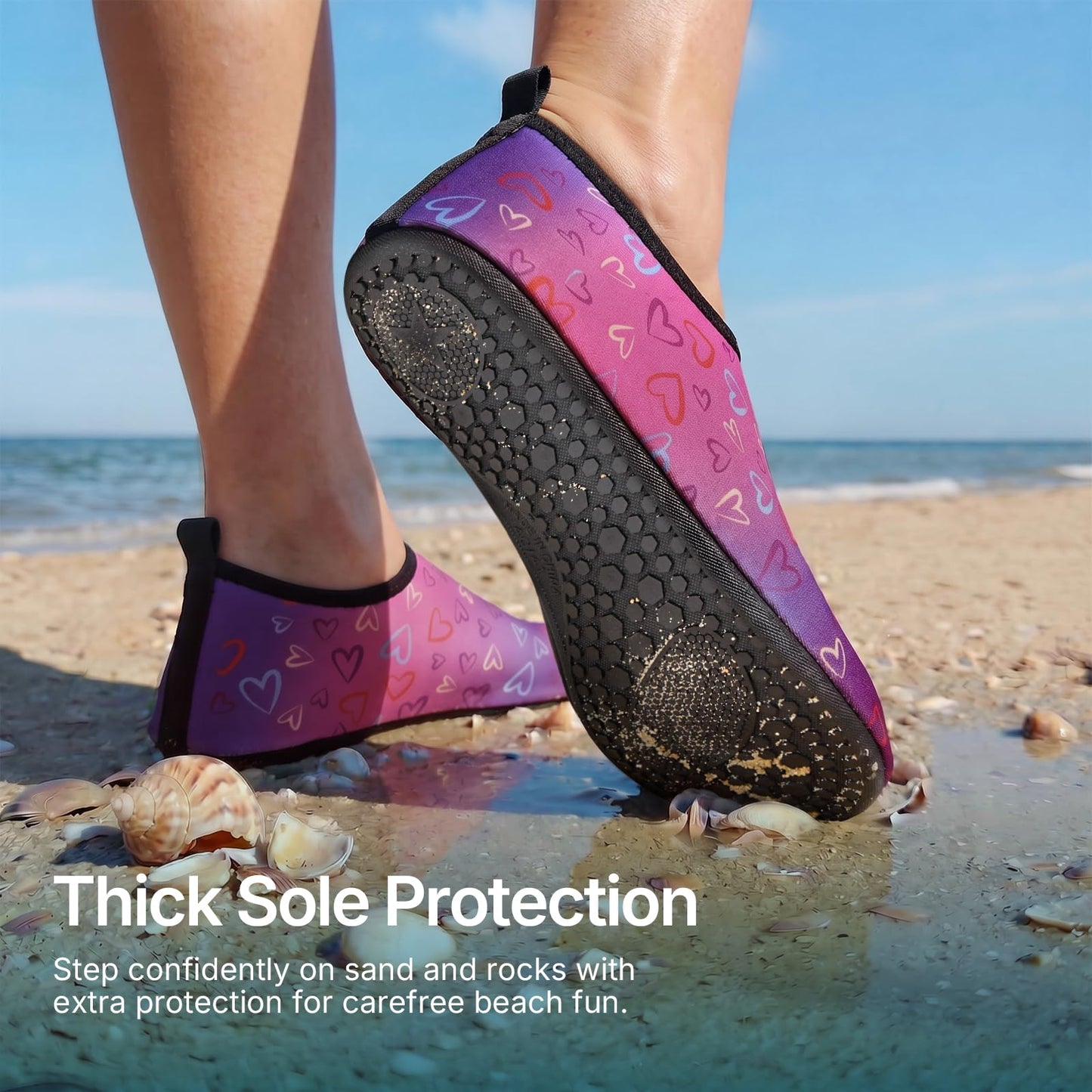 Water Shoes for Women Men Quick-Dry Aqua Socks Swim Beach Outfits Barefoot