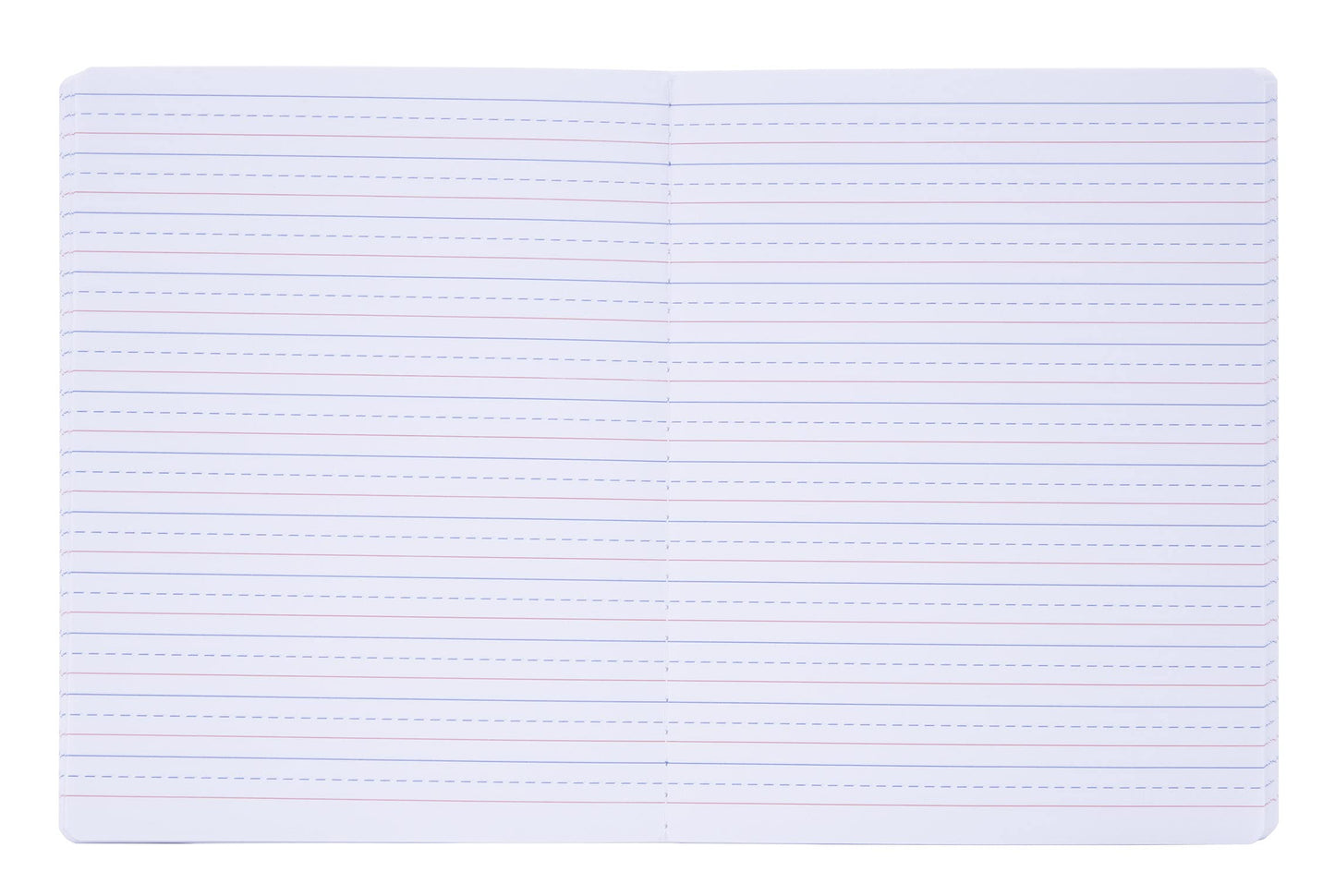 Mintra Primary Composition Notebook, 4 Pack, Assorted Colors 80 Sheets, 7.5in x 9.75in, Full Sheet, Ruled with Drawing Area, Flexible Hardcover Journal, Grade K-2, School & Home Use