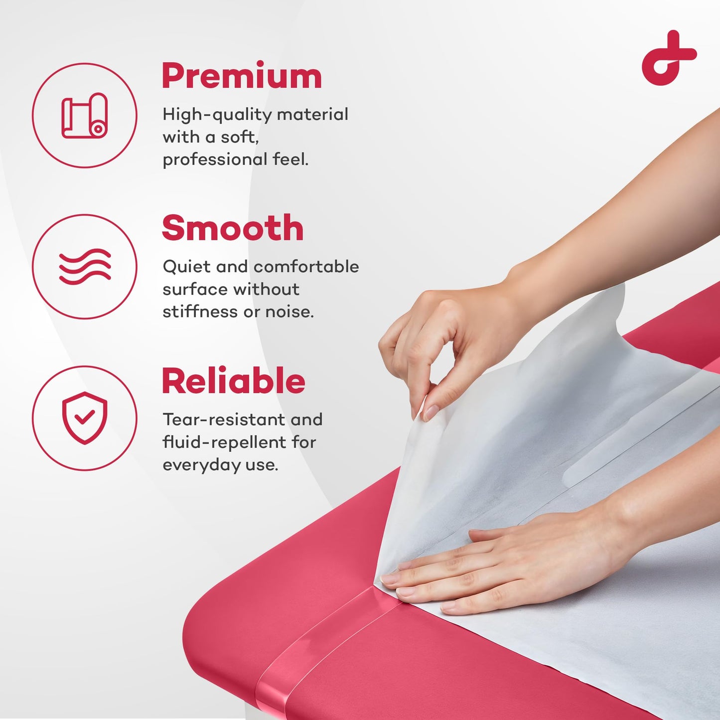Dealmed Exam Table Paper (12 Rolls) 14” x 225' Smooth, White Medical Exam Cover for Doctor’s Offices, Medical Facilities, Patternmaking, Tracing and More