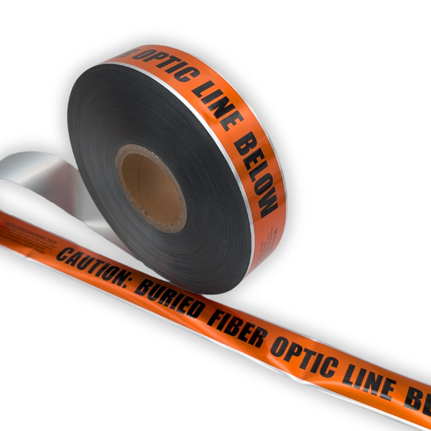 ACE Supply Detectable Underground Fiber Optic Line Tape - Detectable Underground Tape - 2 Inch x 1000 Ft Length, 5 Mil - Buried Fiber Optic Cable Utility Marker