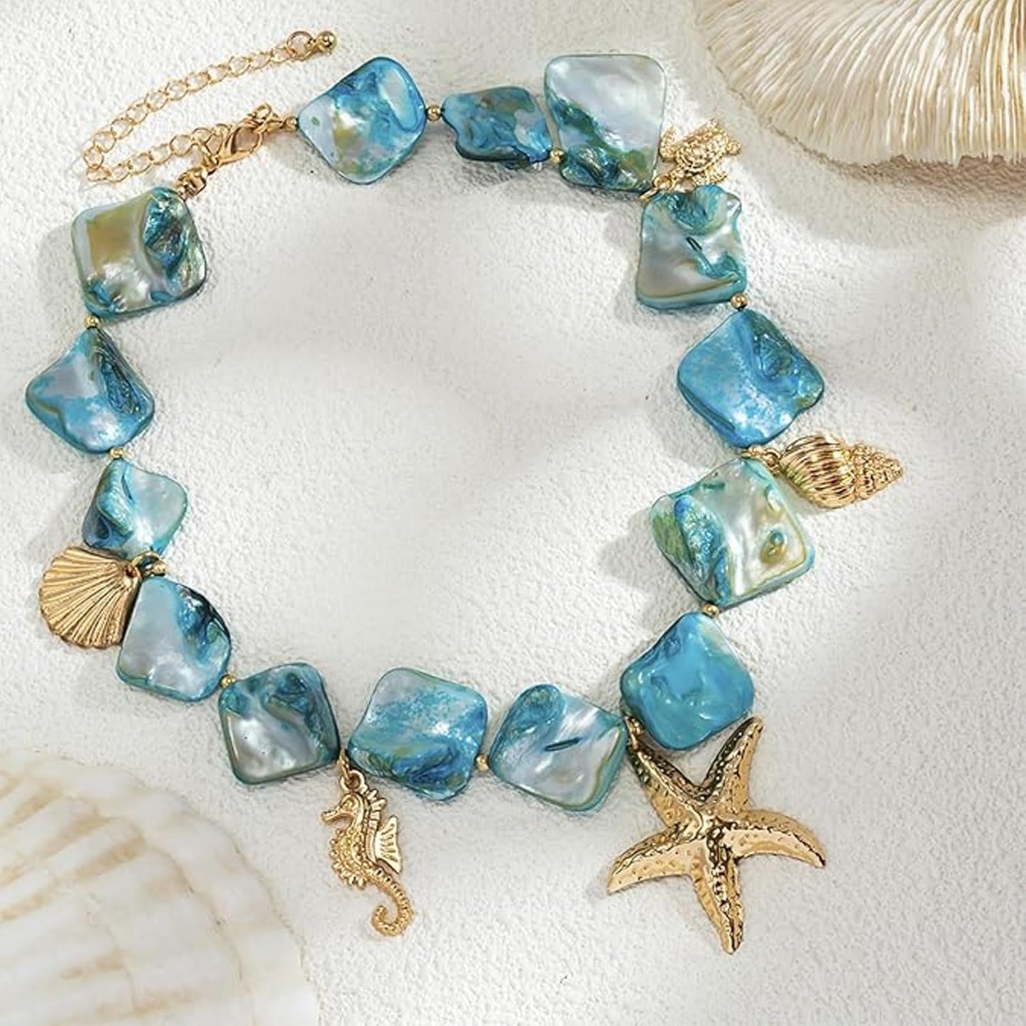 Your Always Charm Beach Shell Necklace For Women, Beach Jewelry, Vacation Outfits, Vacation Gift, Necklace Accessory, Party Accent Themed Look