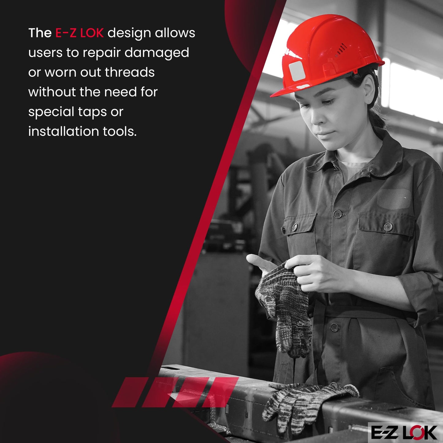 E-Z LOK Knife Threaded Insert for Hard-Wood, Brass Thread Inserts 10-32 Internal Threads, 0.500" Length Pack of 25