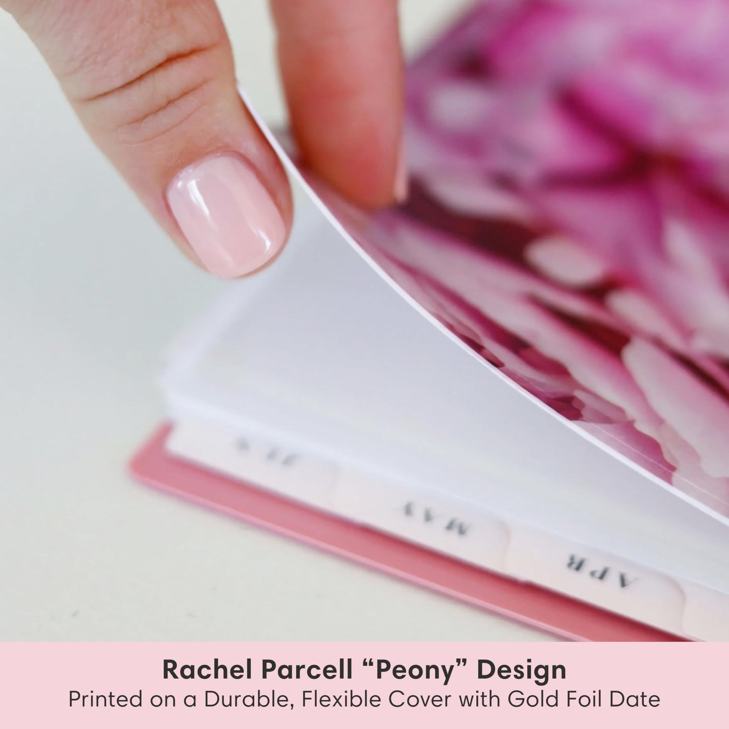 Blue Sky Rachel Parcell 2026-2027 Weekly and Monthly Academic Year Planner Calendar, July 2026 - June 2027, 8.5" x 11", Flexible Cover, Wirebound, Laminated Tabs, Storage Pocket, Includes Stickers, Peony