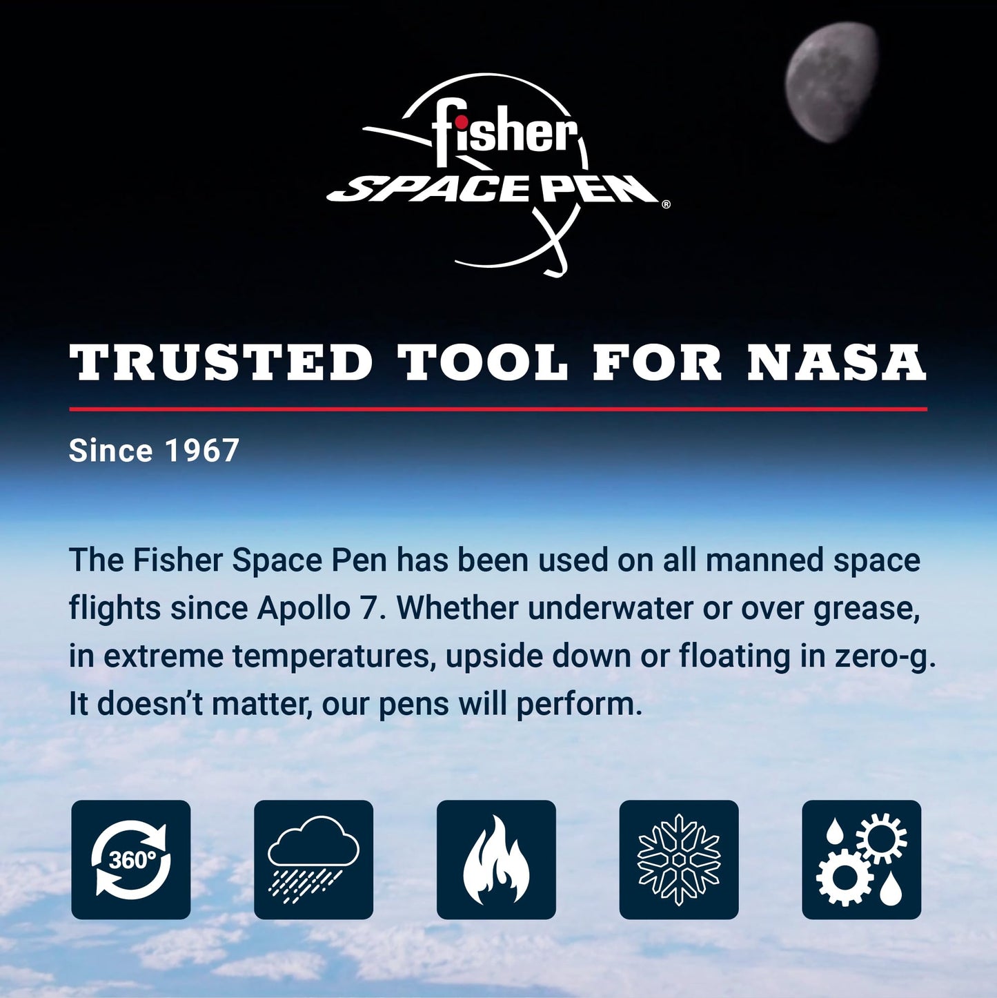 Fisher Space AG7 Original Astronaut Space Pen